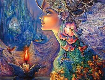 My Lady Unicorn Fantasy Goddess By Josephine Wall Wallcoo Net