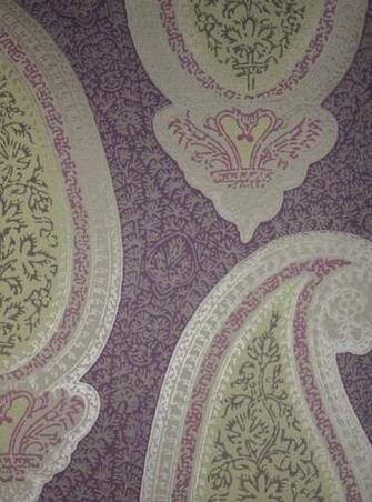 Kashmir Wallpaper Large Paisley Design In Bronze Chocolate