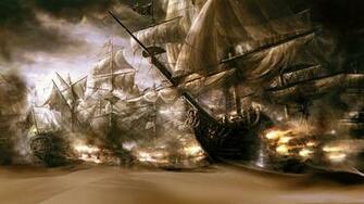 Sand Pirate Wallpaper Ship