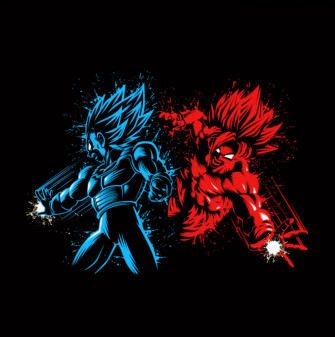 Aadarsh On Dragon Ball Super Yin Yang Art Prints