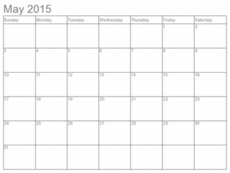 Desktop Wallpaper Calendar May