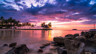 Beach Sunset Desktop Wallpaper