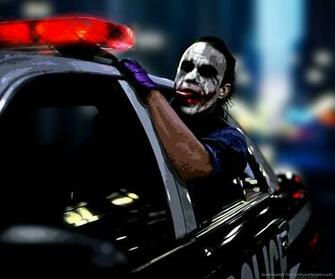 Joker Driving In A Police Car Wallpaper For Samsung Epic