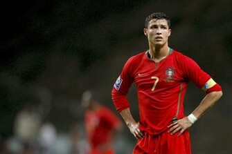 Football Player Cristiano Ronaldo In Red Wallpaper HD