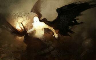 Demons Angels Andrew Jones Android Wallpaper