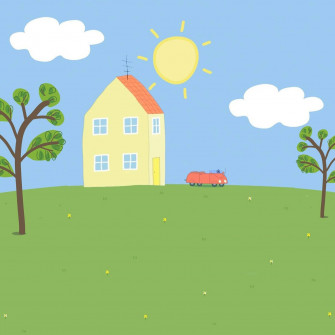 A Close Up Look At Peppa Pig S Famous House Wallpaper