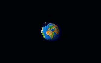 Pixel World Wallpaper Stock Photos