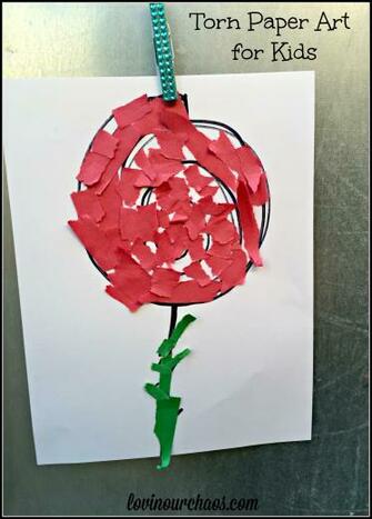 Torn Paper Art For Kids Great Strengthening Fine Motor Skills