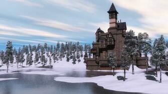 Winter Castle Wallpaper