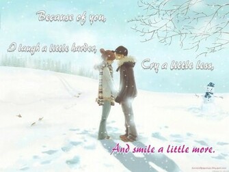 Anime Winter Love Wallpaper By Emonightemoday