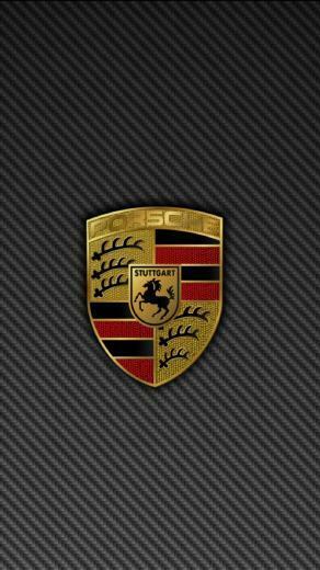 Porsche Logo Grey Background Android Wallpaper