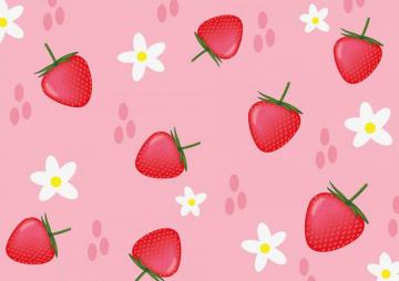 Photo Strawberry Flowers Strawberries Background