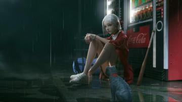 Girl Near The Vending Machine With A Cola Girls Live Wallpaper