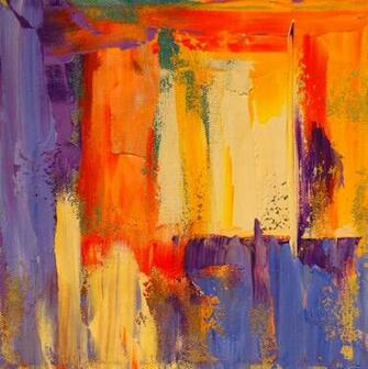 Paintings By Theresa Paden Abstract Oil Painting In Bright Colors