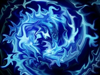 Art Blue Fire Wallpaper Desktop High Resolution
