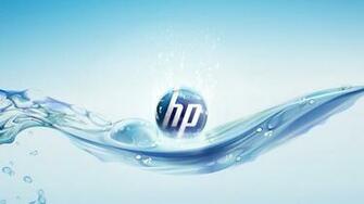 Hp Computers Logo Water Wallpaper Background 4k Ultra HD