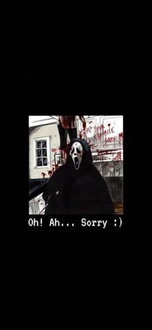 Ghostface Wallpaper In Aesthetic