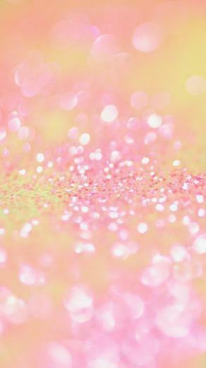 Cream And Pink Glitter Phone Wallpaper