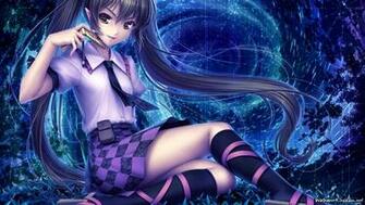 Phone Sayori Skirt Tie Touhou Twintails HD Wallpaper Is A