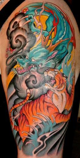 Dragons Tigers Tattoos