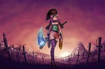 Momohime Artwork Girls With Swords Anime Oboro Muramasa