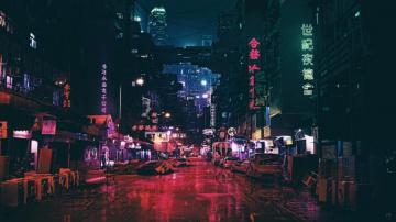 Wallpaper Futuristic Future World Night 4k Art