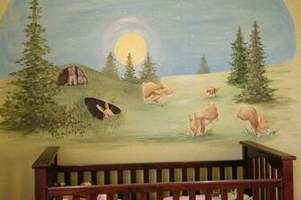 Of This Baby Room Goes Perfectly With The Cute Animals Theme Wallpaper