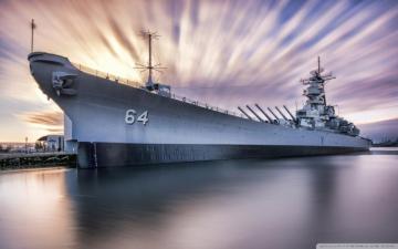 Uss Wisconsin Bb Iowa Class Battleship Ultra HD Desktop