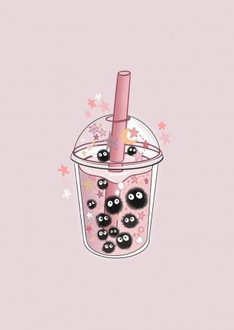 Preppy Boba Wallpaper