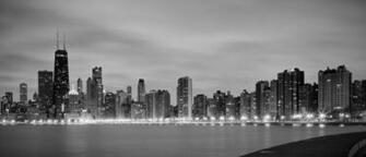 Chicago Skyline Wallpaper Border Fourwallsonly