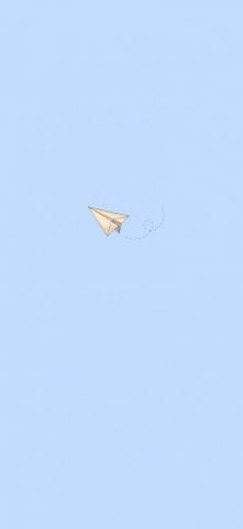 Paper Plane Wallpaper Blue Cute Simple Design Sky Airplane