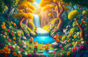 Aesthetic Cartoon Image Wallpaper