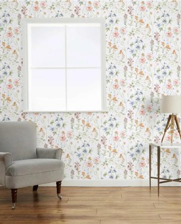 Wild Meadow Sienna Wallpaper In Childrens Room Decor Home