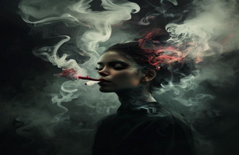 Girl Smoking Wallpaper