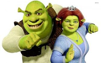 Shrek And Princess Fiona Wallpaper Cartoon