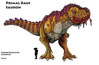 Primal Rage Sauron God Of Hunger By Hellraptor
