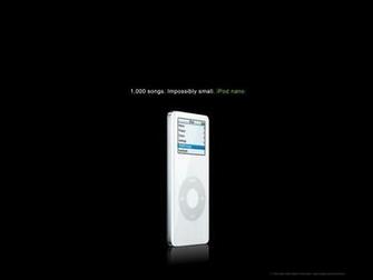 White Ipod Nano Wallpaper Stock Photos