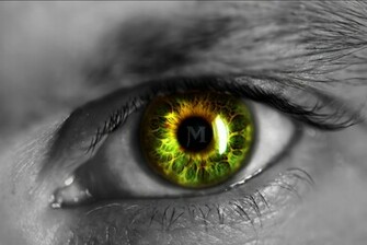 Green Man Eye Computer Wallpaper Desktop Background Id