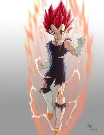 Vegeta Super Saiyan God By Kakarotoo666