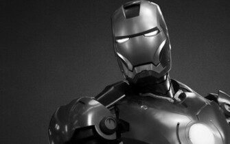 Black And White Iron Man Desktop Pc Mac Wallpaper
