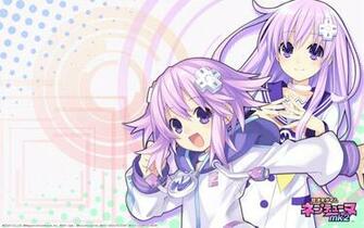 Blue Eyes Hyperdimension Neptunia Mk2 Long Hair Nepgear Neptune Purple