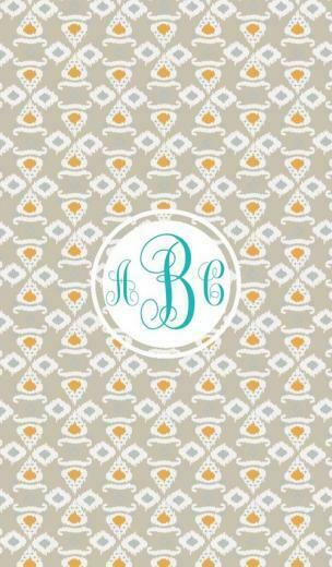 Tribal Fishtail Monogram iPhone Wallpaper We Heart It