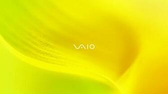 Wallpaper Sony Vaio Yellow System Line Laptop
