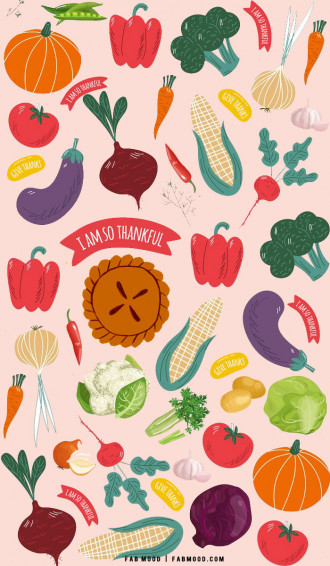 Cute Thanksgiving Wallpaper Harvest For iPhone