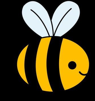 Cute Yellow Bumble Bee Clip Art