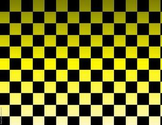 Black And White Wallpaper Yellow Squares