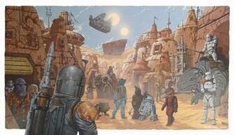 Star Wars Mos Eisley Scene In David Millgate S