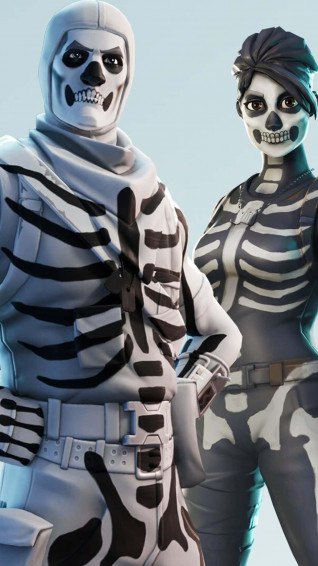 Purple Skull Trooper Wallpaper