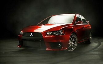 Red Lancer Evo X Wallpaper Desktop Screen