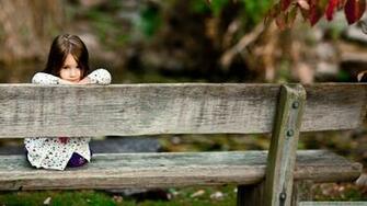 Child Sitting On A Bench 4k HD Desktop Wallpaper For Ultra